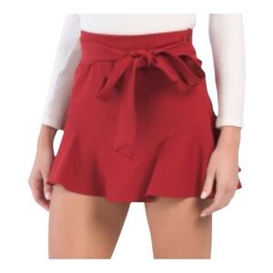 Zara Vibrant Red Skort Sz L